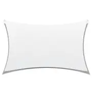 AMGO 12 ft. x 18 ft. White Rectangle Shade Sail