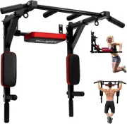 Multifunctional Wall Mounted Pull up Bar Chin up Bar Dip Station for Home Gym Wo