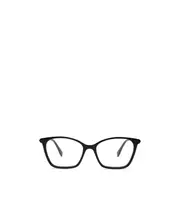 polished-effect square-frame glasses 53 black
