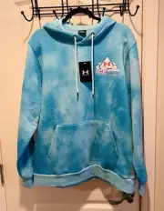 Under Armour Men's UA Essential Fleece Hoodie Ice Cold Blue Men’s Sz L. 1386019