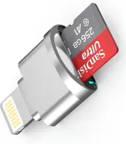 Lightning to Micro SD Card Reader for Iphone Ipad,[Apple Mfi Certified] Lightnin