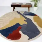 Premium Handmade Multi Colour Hand Tufted Carpet (200cm