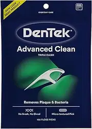 DenTek Triple Clean Floss Picks | No Break Guarantee | 150 Count