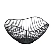 Iron Wire Fruit Bowl Bread Basket Storage Dish Dining N9M9 J8R3 Table L7H1