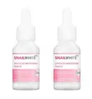 2X Snail White Spotless Whitening Serum Glowing Brightern Even Skin Tone 15ml