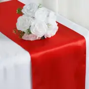 Red SATIN 12x108" Table RUNNER Wedding Party Catering Dinner Decorations Supply