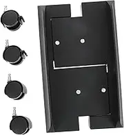 HOODANCOS Computer Host Bracket Brackets Desktop Mainframe Movable Holder Desktop Mainframe Bracket Computer Mainframe Rack Computer Mainframe Stand Movable Rack Black Pp