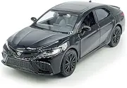 [Metanyl] Camry XSE 2022 Model Car 1/36 Scale Diecast Toy Cars Metal Alloy Children’s Die-cast Vehicles, Pull Back Doors Open, Black Rim, Collection for Adults Men, Kids Toys for Boys Gifts, Black