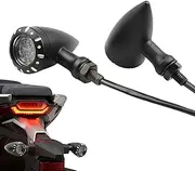 Motorcycle Indicator Light | 2X Cycling Motorcycle Turn Indicator Lights | Aluminum Alloy Yellow Beam Safe Riding Solution for Traveling, Commuting