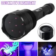 60W UV Light 365nm Blacklight Rechargeable Tactical LED Flashlight Lamp Torch