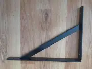 10 Everbilt 12 in. x 8 in. Gloss Black Heavy Duty Shelf Brackets