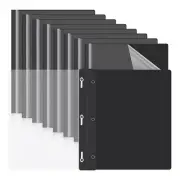 10 Pack Report Covers with 3 Prongs Fasteners,Presentation Folders, Plastic3282