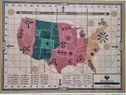 Map of the USA with registration of magical offenses. Fantastic creatures and wh