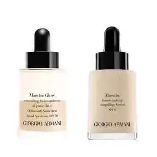 Giorgio Armani 極緞絲柔/光漾粉底精華/輕透亮絲光粉底《小乖小舖》GA 亞曼尼 粉底液 發光滴管 啞光