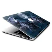 Skin Decals Wrap for MacBook Pro Retina 13" - Howling Wolves at Moon