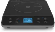 Programmable Single Burner with Touchscreen Display Temperature Control Black
