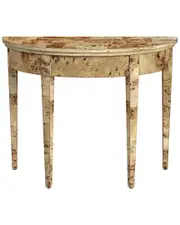 Butler Specialty Company Hampton Demilune Light Burl 36in Console Table