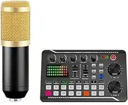 DJ Equipment Microphone Sound Card Console Studio Sound Card Kit Cable Phone Mixing Computer Live Voice Mixer F998 Sound Card