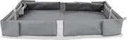 Kids Adults Foldable Travel Tray Cover, Airplane Travel Disposable Tray Table Cover, Cup Holder, Tablet Lap Desk, Air Plane Travel Table Cover for Trains (Grey)
