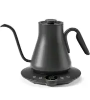 Cocinare CEK-201 Black 1200W Electric Gooseneck Kettle With Temperature Control