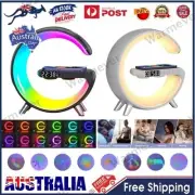 Atmosphere Light Wireless Charger Alarm Clock Smart Desk Lamp Bluetooth Radio AU