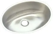 Elkay ELUH1511 Asana 18" Oval Stainless Undermount Bathroom Sink - Stainless