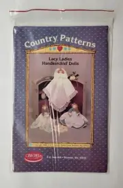 Lacy Ladies Handkerchief Dolls Ozark Crafts Country Patterns Pattern #722