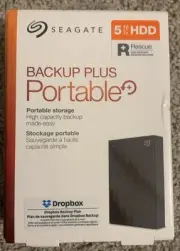 Seagate Backup Plus Portable+ 5TB Portable HDD Storage STHP5000400 - BRAND NEW