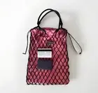 Prada Mesh Hobo Bucket Bag Pink Black | New with Authenticity Card