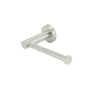 MEIR Round Brass Toilet Roll Holder - PVD Brushed Nickel