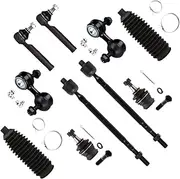 SCITOO 10-PC SET Suspension Kit For 2009-2013 For Subaru Forester Front Lower Ball Joint Sway Bar End Link Outer Tie Rod End Inner Tie Rod Steering Boot