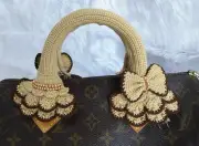 Handle Cover Crochet cotton 100%Louis VuittonLV SPEEDY 25 30 35 beige color