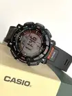 Casio Pro Trek * PRG340-1 Tough Solar Triple Sensor Renewable Black Rubber Strap