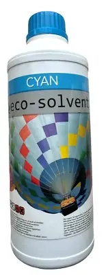 CYAN Eco-Solvent Ink for Roland, Mutoh, Mimaki - 1 L