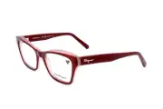 New Salvatore Ferragamo SF-2951 614 Burgundy & Rose Eyeglasses 53/18/140