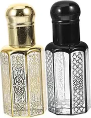 OATIPHO 2pcs Roller Perfume Bottles Empty Bottles for Essential Oils Liquid Fragrances and Cosmetics Stylish Design for Easy Application and Travel Use