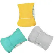XS Male Dog Puppy Nappy Diaper Belly Wrap Band Sanitary Pants Underpants - Yellow