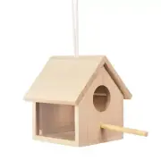 Outdoor Bird Houses Transparent Wooden Bird House for Outside,Hanging9136