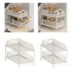 Under Sink Pull Out Cabinet Organizer, Drawer Organizer, Metal Slide Basket,