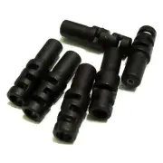 gobike88 Jagwire Plastic Anti-Klink End Caps, 4mm, 6pieces, Black, W88