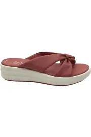 Clarks Cloudsteppers Knotted Slide Sandals Drift Ave Dusty Rose