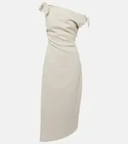 [SIR] SIR Affogato linen midi dress AU 6 white