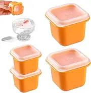 Ice Block Mold, Ice Block Maker Mold with Lid, 4X Easy Release Reusable Silicone Moulds for Home Freezer Bar Coffee Drinks Outdoor Events