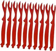 UTHCLO Ergonomic Crab Forks 10pcs Plastic Seafood Forks for Home or Restaurant Comfortable Design