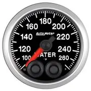 Autometer Elite Water Temperature Gauge Electric - 100 - 260 F, 2 1/16 Inch, Full Sweep, AU5654