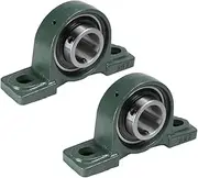 UCP207-22 Pillow Block Bearing - Pack of 2 Mounted Pillow Block Bearings with 1-3/8" Bore, Self Alignment