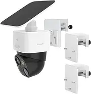 2 Pack Gutter Mount Bracket Compatible with Eufy SoloCam S340/SoloCam E30/ Eufy 4G LTE Cam S330,Solar Security Camera,No Drill Installation Camera Gutter Mount for PTZ Dome Cameras Outdoor