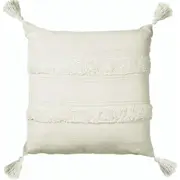 Accessorize Indra Cotton Cushion Cover Off White