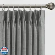RAIN CITY Extra Long Pleated Sheer Curtains 108 inch Length 2 Panels Back Tab