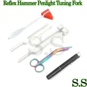 Lot 5 - Reflex Hammer Red Penlight, Tuning Fork C128, C512 & Rainbow Scissor